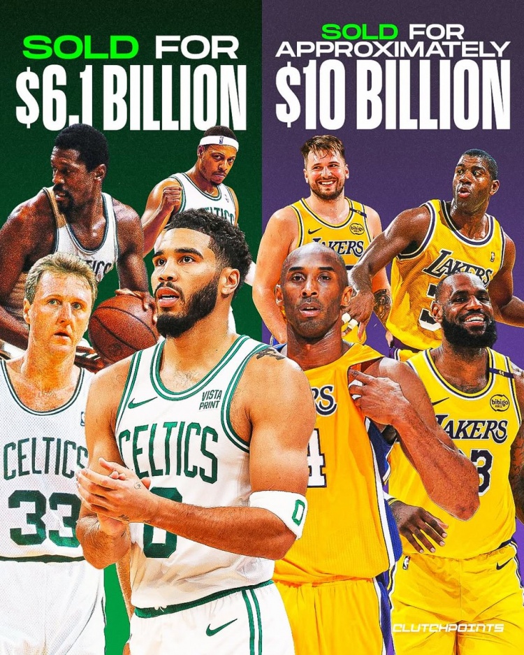 NBA黃綠兩大豪門均易主！綠軍以61億出售 湖人交易估值100億??